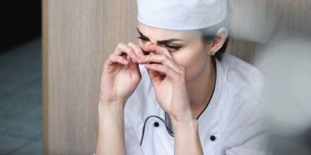verdrietige chef horeca